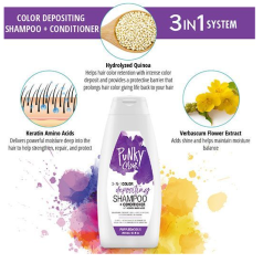 3-in-1 Color-Depositing Shampoo + Conditioner - Purpledacious 250ml