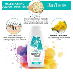 3-in-1 Color-Depositing Shampoo + Conditioner - Tealistic 250ml