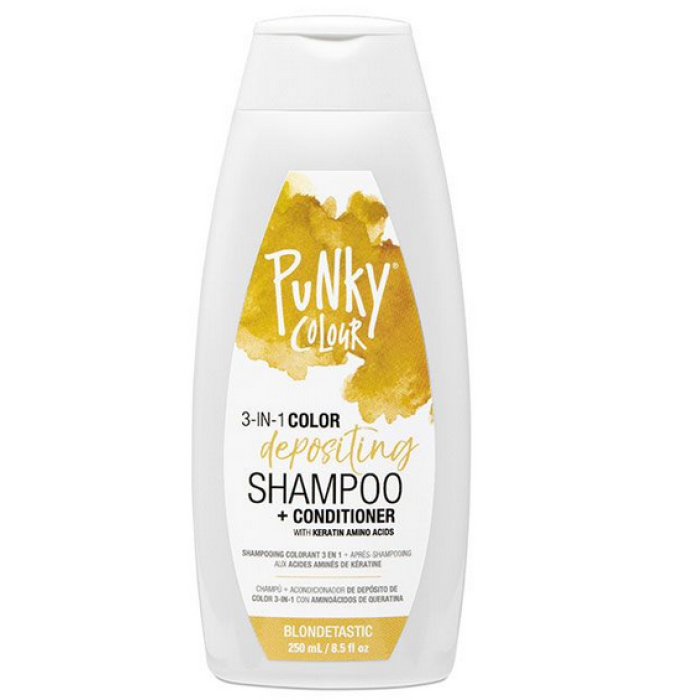 Punky Colour 3-in-1 Color-Depositing Shampoo + Conditioner - Blondetastic