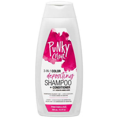 Punky Colour 3-in-1 Color-Depositing Shampoo + Conditioner - Pinktabulous