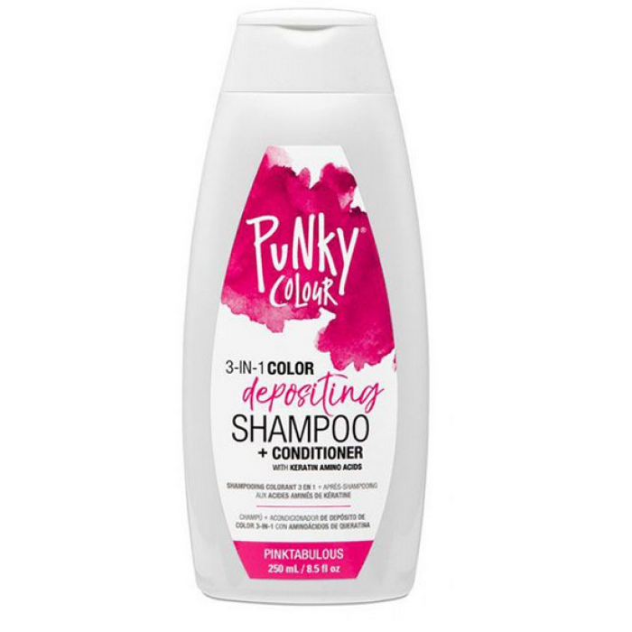 Punky Colour 3-in-1 Color-Depositing Shampoo + Conditioner - Pinktabulous