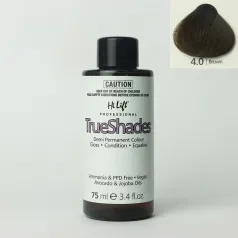 True Shades Demi-Permanent Hair Colour (75ml) 4-0 Brown