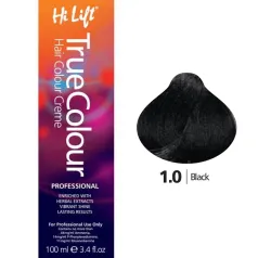 True Colour Hair Colour Creme 1-0 Black
