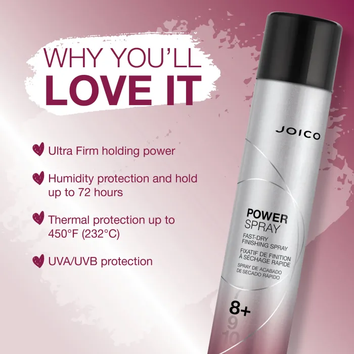 Joico Power Spray 8+ Fast-Dry Finishing Spray Mini 