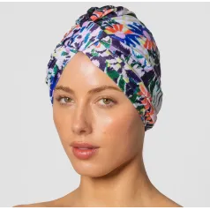 Amelie Shower Cap - Floral Ikat 
