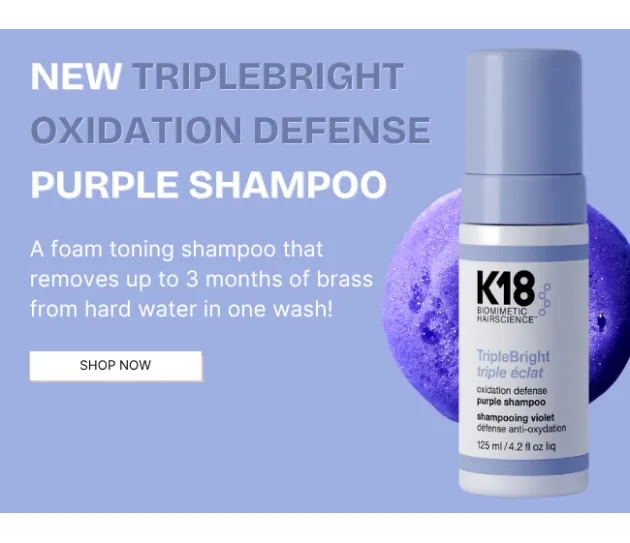 K18 Triplebright Oxidation Defense Purple Shampoo