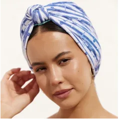 DAHLIA shower cap in Marine Stripe 