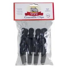 999 Crocodile Clips - 4 Pack Black