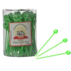 999 Medium Plastic Roller Pins - 135010 100pc