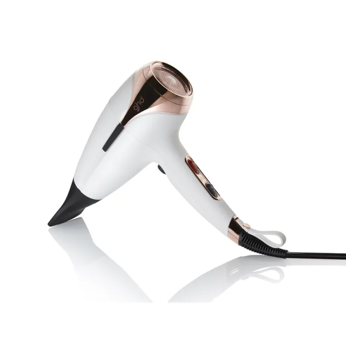 ghd helios hair dryer in white