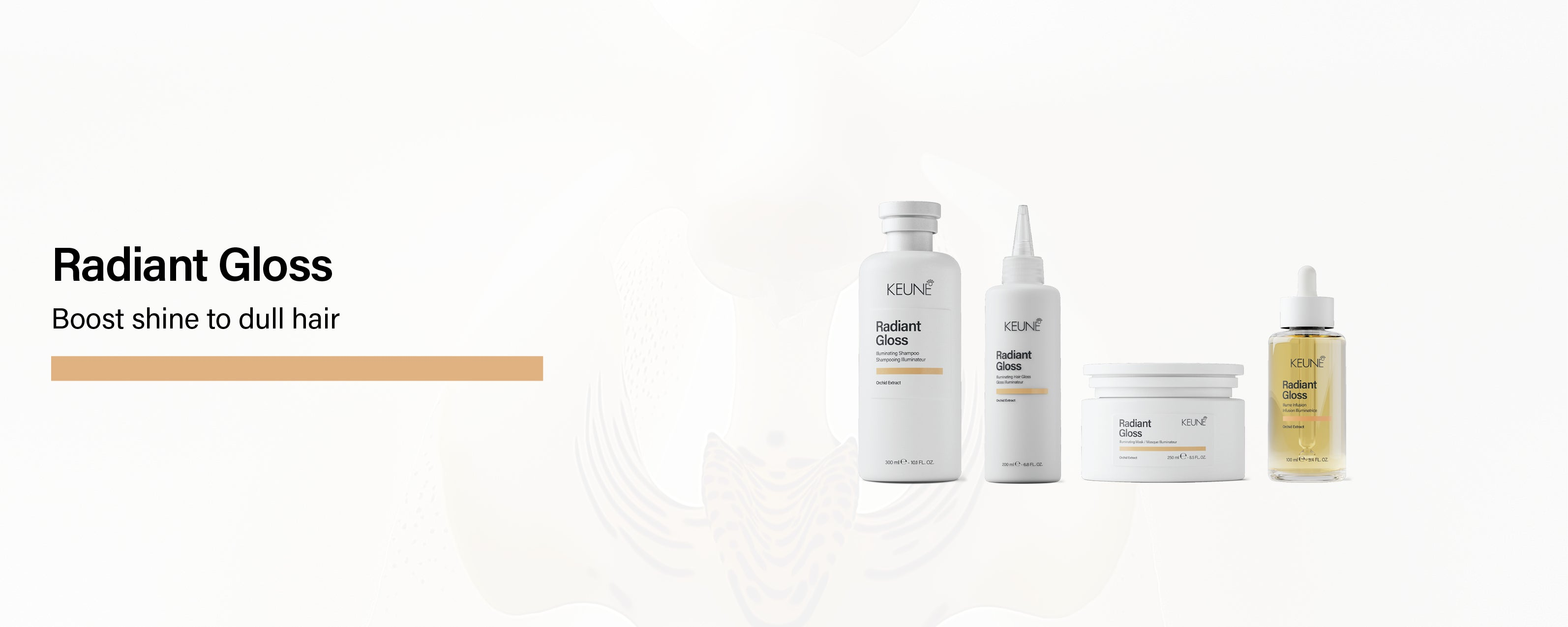 Keune Radiant Gloss range